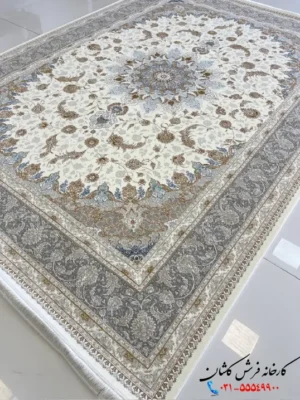 فرش سفید طلایی 1200 شانه روناک