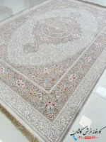 فرش نقره ای 1500 شانه طرح سروین کاشان