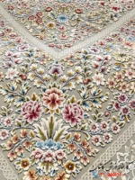 فرش نقره ای جدید 1500 شانه طرح سروین