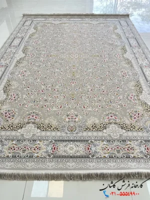 فرش نقره ای جدید طرح دلوین 1500 شانه
