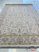 فرش کرم طلایی 1500 شانه طرح دلسا