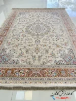 فرش کرم گلبهی جدید طرح اوان 1500 شانه