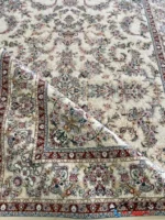 فرش کرمی جدید 1200 شانه طرح آریانا کاشان
