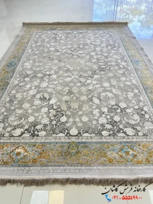 فرش 1500 شانه آبی طلایی نسیم