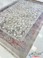 فرش لاکی مدرن 1500 شانه طرح نسیم کاشان