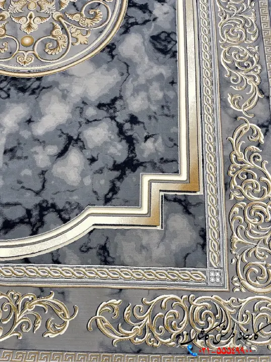 فرش ورساچه جدید 1200شانه آویژه دودی طلایی فرش ورساچه جدید 1200شانه آویژه دودی طلایی