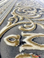 فرش ورساچه جدید 1200شانه آویژه رنگ دودی طلایی