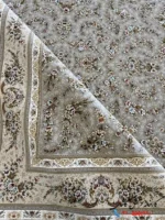 فرش افشان نقره ای 1500 شانه کژال کاشان