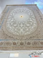 فرش بژ جدید 1200شانه کاشان چهل ستون