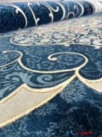 فرش رنگ سرمه ای 1200 شانه چکاوک