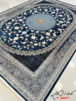 فرش رنگ سرمه ای جدید 1200 شانه چهل ستون