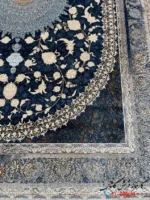فرش رنگ سرمه ای جدید 1200 شانه چهل ستون کاشان