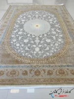 فرش رنگ فیلی جدید 1200شانه طرح چهل ستون کاشان