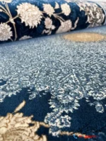فرش سرمه ای 1200 شانه چهل ستون کاشان