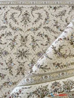 فرش طرح افشان کرم 1500 شانه طرح کژال کاشان