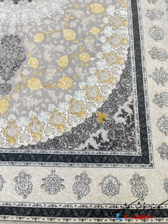 فرش طوسی برجسته 700 شانه طرح آراگل کاشان فرش طوسی برجسته 700 شانه طرح آراگل کاشان