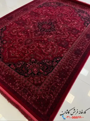 فرش لاکی 700 شانه ارزان قیمت نجوا کاشان