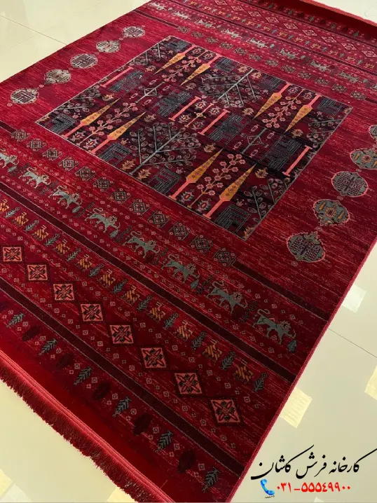 فرش لاکی کاشان 700 شانه ارزان قیمت روژیا فرش لاکی کاشان 700 شانه ارزان قیمت روژیا