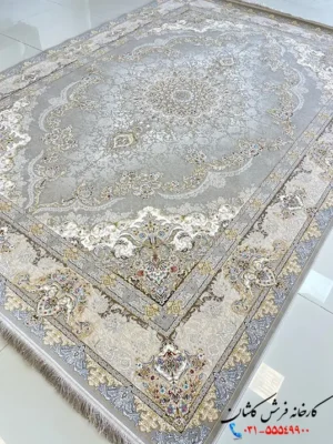 فرش نقره ای 1500 شانه طرح محوا
