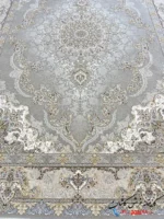 فرش نقره ای 1500 شانه محوا کاشان