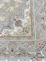 فرش کلاسیک نقره ای 1500 شانه بهار