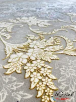 فرش کلاسیک نقره ای جدید 1500 شانه بهار