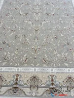 فرش 1500 شانه افشان نقره ای طرح دیبا