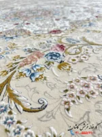 فرش 1500 شانه برجسته طرح نگارستان کرم
