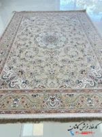 فرش 1500 شانه برجسته طرح نگارستان کرم کاشان