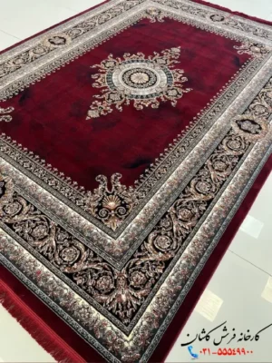 فرش 700 شانه ارزان ورساچه روناسی طرح آنجل کاشان