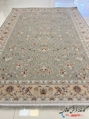 فرش افشان 1200 شانه طرح باغ گل فیلی