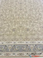 فرش الیکا 1200 شانه طرح افشان بژ