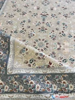 فرش بژ 1200 شانه طرح گلستان
