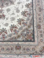 فرش ترنج 1200 شانه کرم بهارستان کاشان