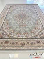 فرش ترنج دار 1200 شانه پلاتینیوم طرح بهارستان کاشان
