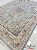 فرش ترنج پلاتینیوم 1200 شانه طرح بهارستان کاشان