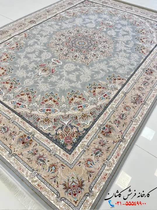 فرش ترنج پلاتینیوم 1200 شانه طرح بهارستان کاشان فرش ترنج پلاتینیوم 1200 شانه طرح بهارستان کاشان