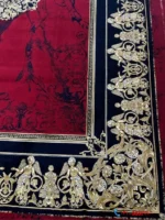 فرش طرح ورساچه لاکی 1200 شانه کاشان مارتین