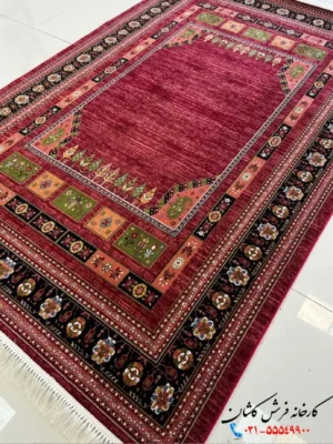 فرش قشقایی 700 شانه طرح راحیل کاشان