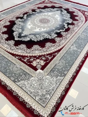 فرش لاکی جدید 1200 شانه طرح کارن کاشان