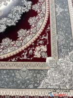 فرش لاکی کاشان 1200 شانه طرح کارن