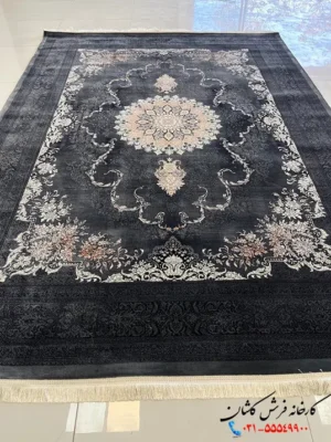 فرش 700 شانه ارزان قیمت دودی نیکا کاشان