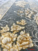 فرش افشان نقره ای طلاکوب 1200 شانه اسپیرال