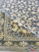 فرش افشان نقره ای طلاکوب 1200 شانه طرح اسپیرال