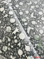 فرش افشانطرح بهار دلفینی 1200شانه حاشیه سبز کاشان