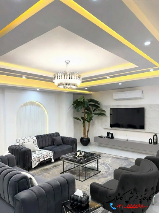 فرش بژ جدید 1200 شانه طرح ونیز کاشان