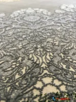 فرش بژ طلایی جدید طرح ماهلین 1200 شانه