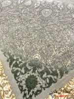 فرش بژ طلایی جدید ماهلین 1200 شانه