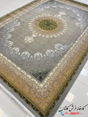فرش بژ طلایی ماهلین 1200 شانه
