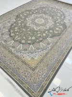 فرش ترنج دار 1200 شانه طرح نوژان کاشان
